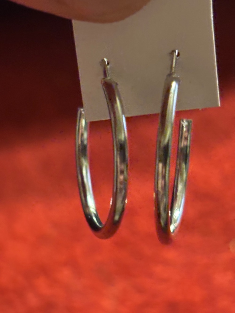 Silver Tone Hoop Earrings - Classic Women's Jewelry. New